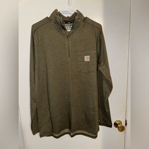Carhartt Force Green Half-Zip Pullover